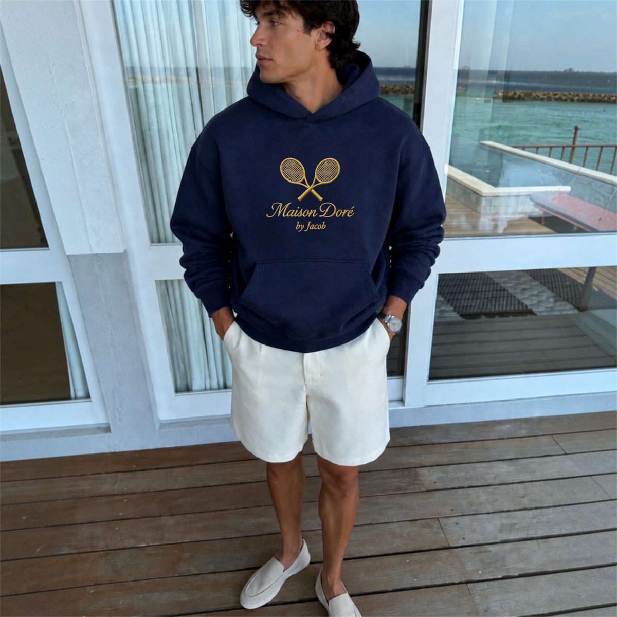 Oversized Navy Hoodie