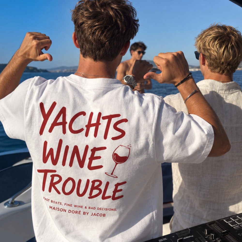 Yachts Wine Trouble T-Shirt